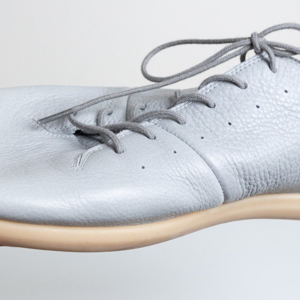 Geox Respira Leather Sneakers Gray Comfort Minimalist Casual Shoes - Picture 11 of 16